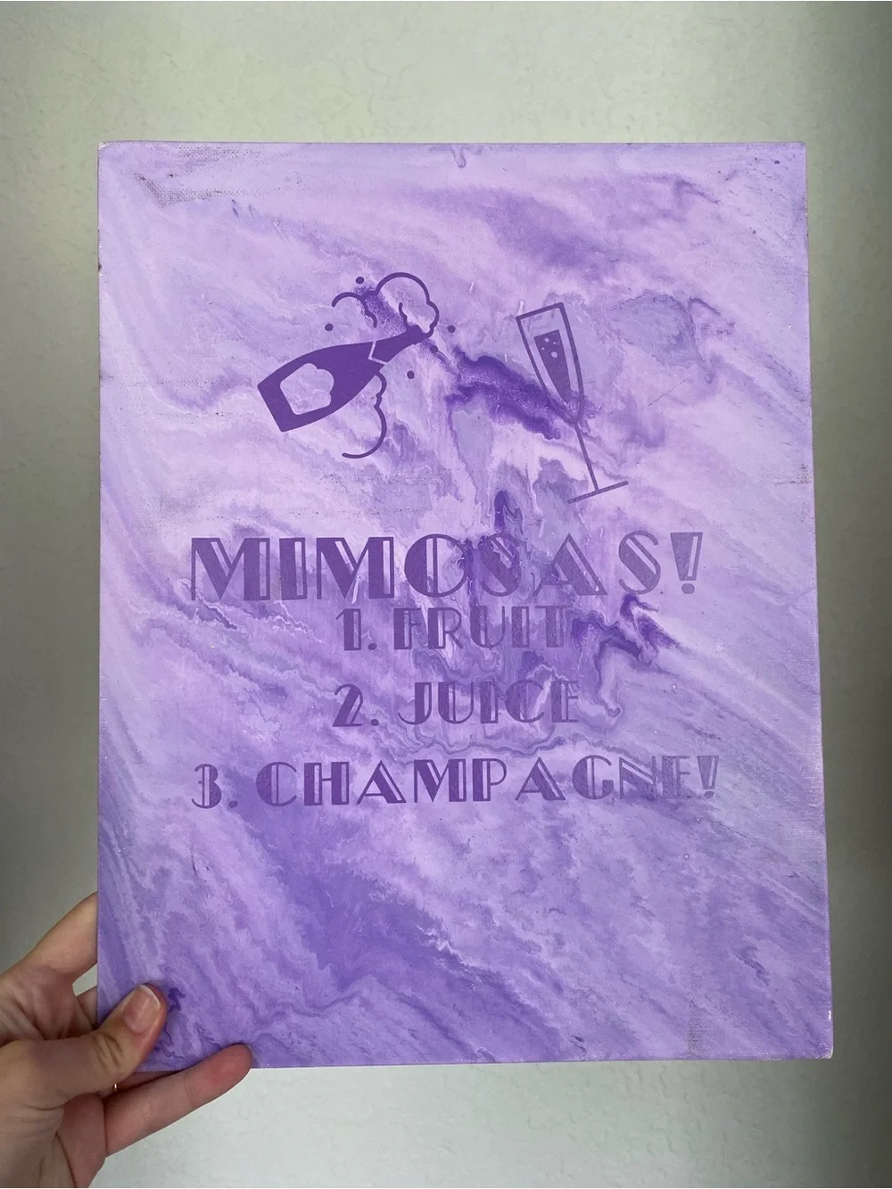 Handmade attractive purple